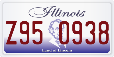 IL license plate Z950938