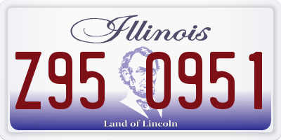 IL license plate Z950951