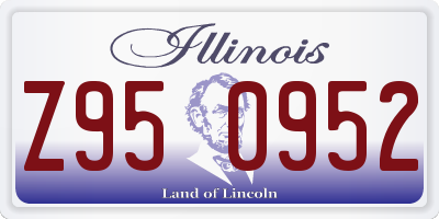 IL license plate Z950952