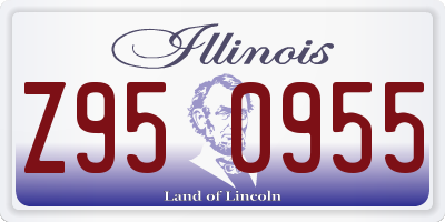IL license plate Z950955
