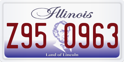 IL license plate Z950963