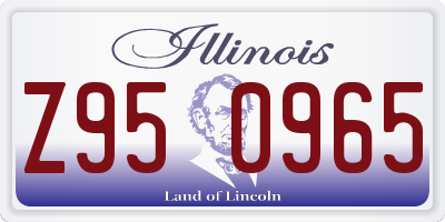 IL license plate Z950965