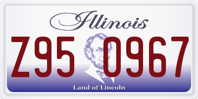 IL license plate Z950967