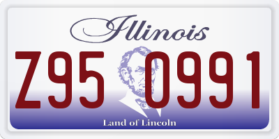 IL license plate Z950991