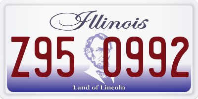 IL license plate Z950992