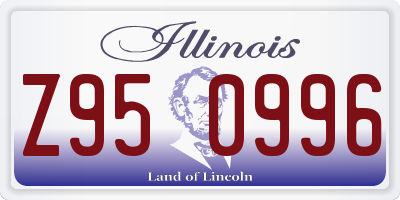 IL license plate Z950996