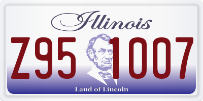 IL license plate Z951007