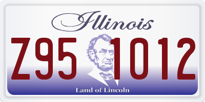IL license plate Z951012