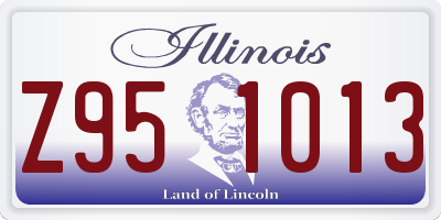 IL license plate Z951013