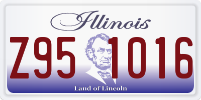 IL license plate Z951016