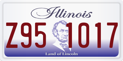 IL license plate Z951017