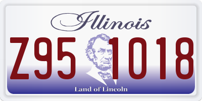 IL license plate Z951018
