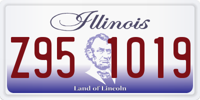 IL license plate Z951019