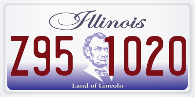 IL license plate Z951020