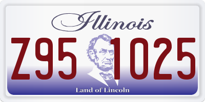 IL license plate Z951025