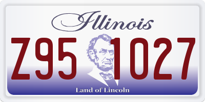 IL license plate Z951027