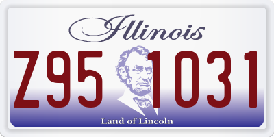 IL license plate Z951031