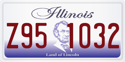 IL license plate Z951032