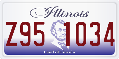 IL license plate Z951034