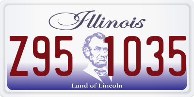 IL license plate Z951035