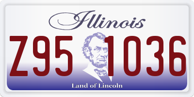 IL license plate Z951036