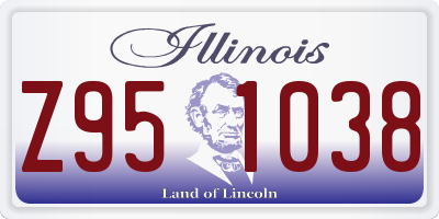 IL license plate Z951038