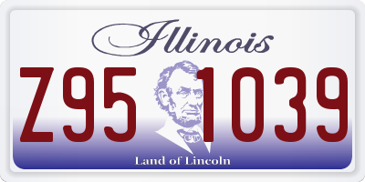 IL license plate Z951039