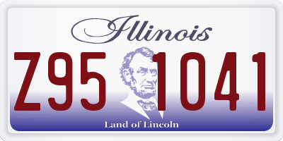 IL license plate Z951041