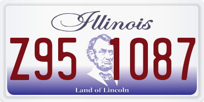 IL license plate Z951087