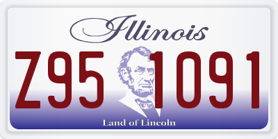IL license plate Z951091