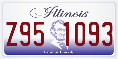 IL license plate Z951093