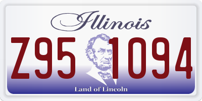 IL license plate Z951094