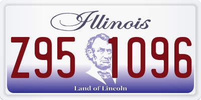IL license plate Z951096