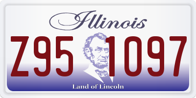 IL license plate Z951097