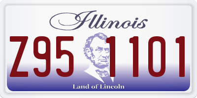 IL license plate Z951101