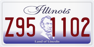 IL license plate Z951102