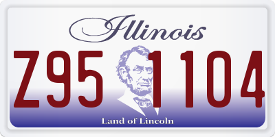 IL license plate Z951104
