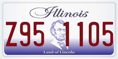 IL license plate Z951105