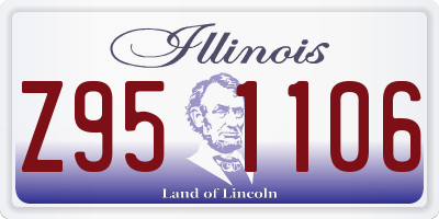 IL license plate Z951106