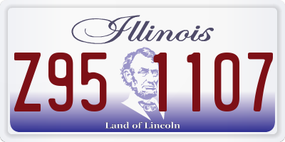 IL license plate Z951107
