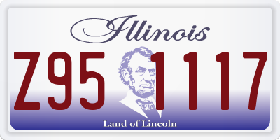 IL license plate Z951117