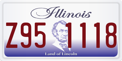 IL license plate Z951118