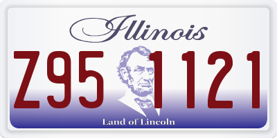 IL license plate Z951121