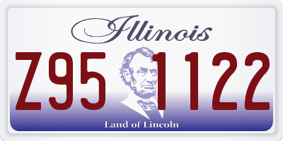 IL license plate Z951122