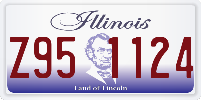 IL license plate Z951124