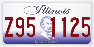 IL license plate Z951125