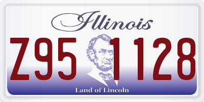 IL license plate Z951128