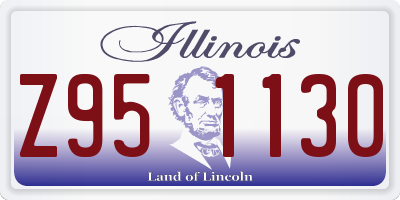 IL license plate Z951130