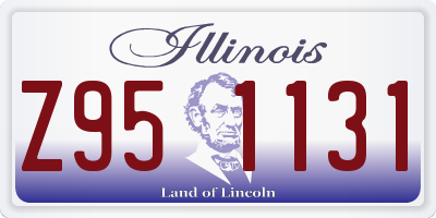 IL license plate Z951131
