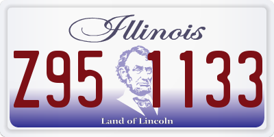 IL license plate Z951133